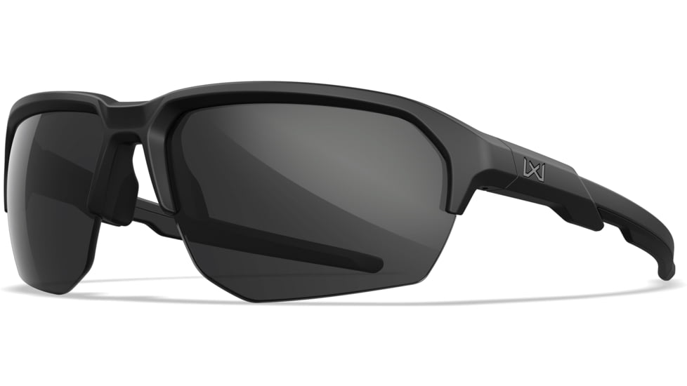 Wiley X Changeable Series Jakl Captivate Non-Pol Sunglasses, Matte Black Frame, Grey Clear Rust Lens, CHJKL08