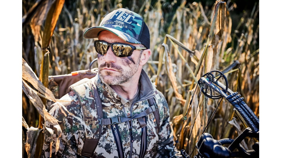 Wiley X Changeable Series Jakl Captivate Non-Pol Sunglasses, Matte Black Frame, Tungsten Mirror Lens, CHJKL04