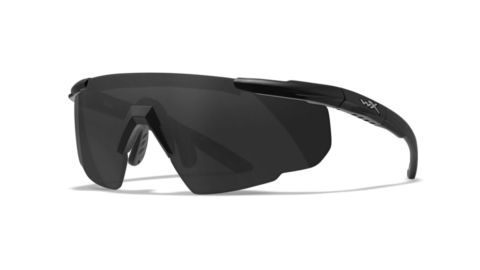 Wiley X Changeable Series Saber Advanced Safety Glasses, Matte Black Frame, Grey Lens, 302