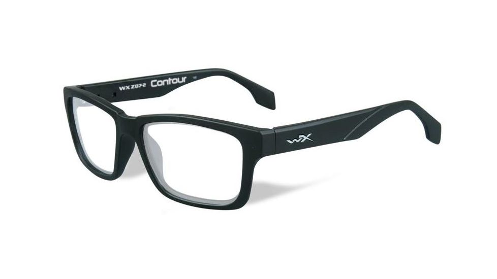 Wiley X Contour Eyeglass Frame,Rectangle,Matte Black WSCON01
