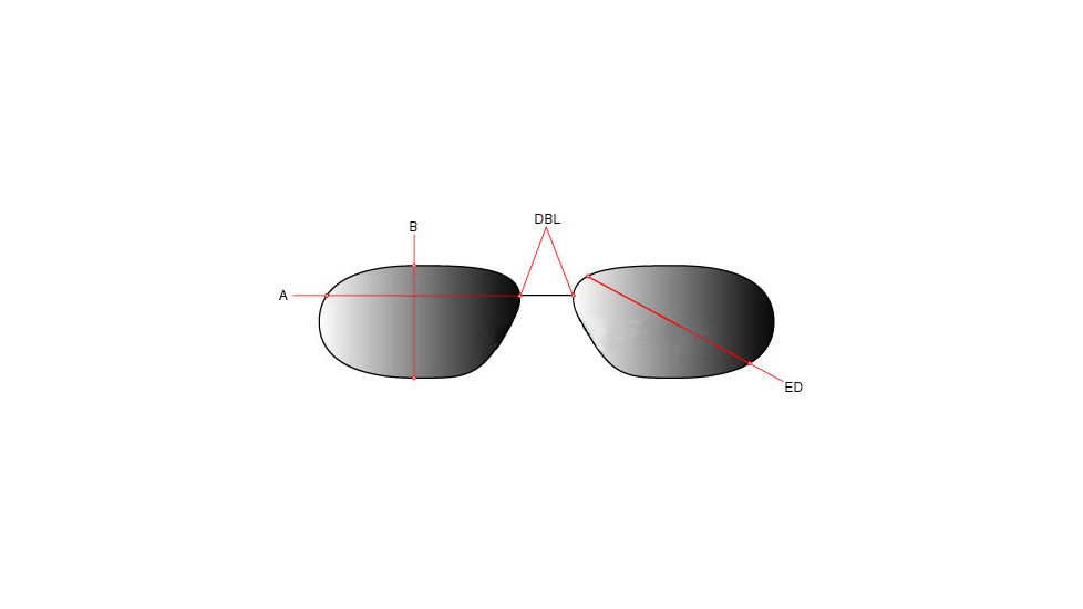 Wiley X CQC Tactical Goggles - lens dimensions