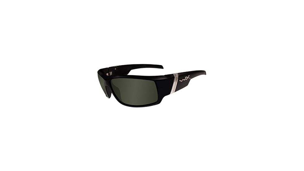 Wiley X Hydro Climate Control Sunglasses - Polarized Smoke Green, Black Frame SSHYD04