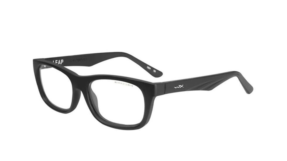 Wiley X Leap Safety Glasses, Matte Black Frame, No Polarized Lens, YFLEP03
