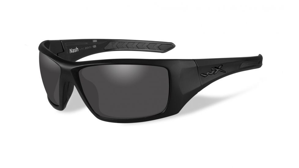 Wiley X Nash Bifocal Prescription Sunglasses, Matte Black Frame, ACNAS01BI