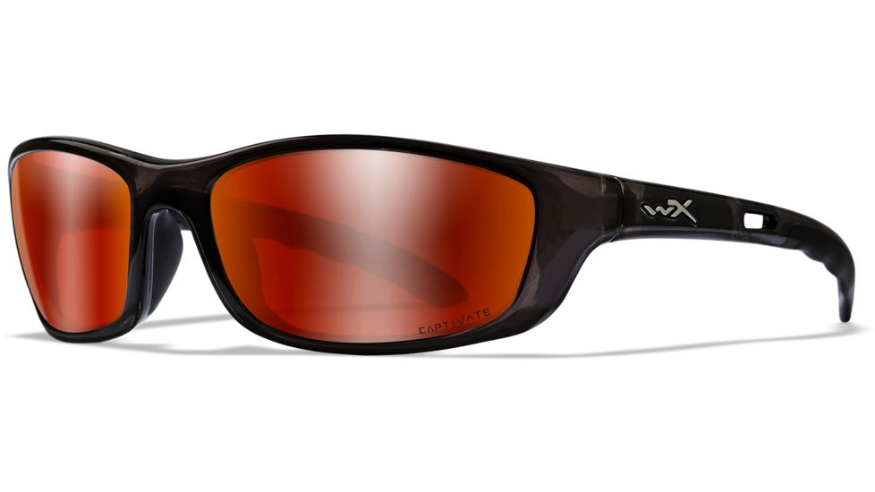 Wiley X P-17 - Captivate - Polarized Red Mirror/ Black Crystal Frame,  P-17R