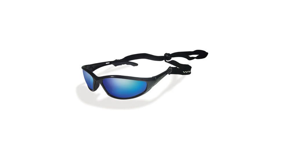 Wiley X P-23 Rx Prescription Sunglasses Gloss Black with Metallic Orange Frame