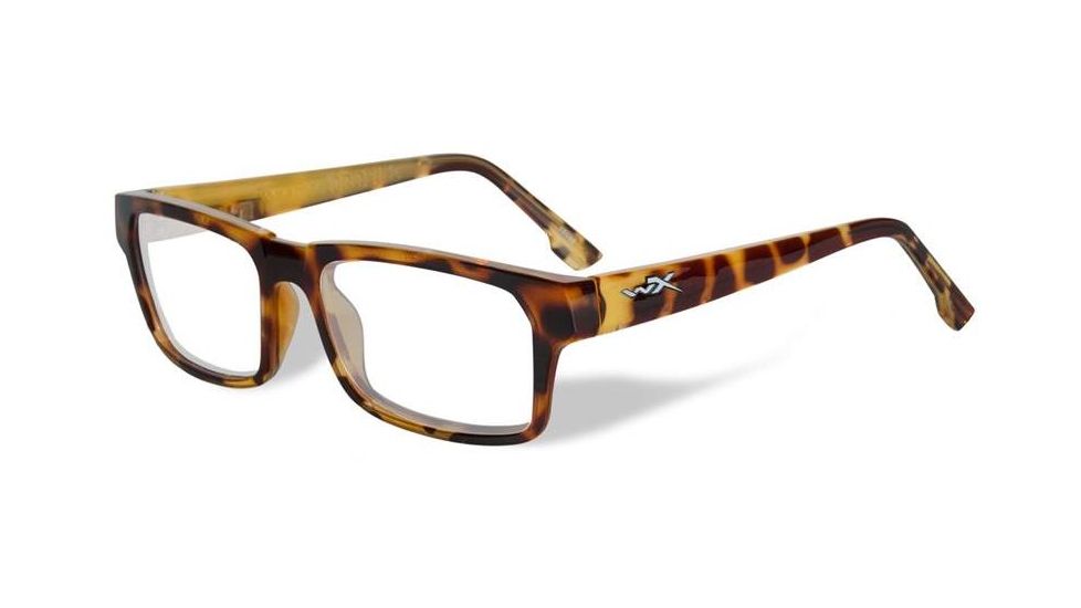 Wiley X WX Profile Eyeglass Frame,Rectangle,Gloss Brown Demi WSPRF04