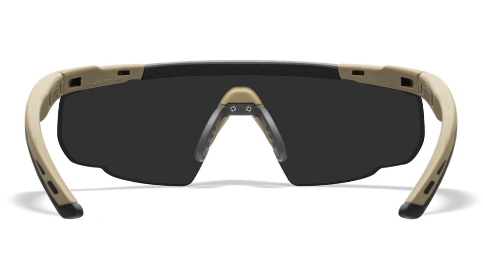 Wiley X Saber Advanced, Matte Tan Frame, Clear/Smoke Grey/Light Rust Lens, 308T