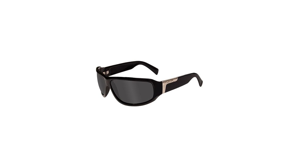 Wiley X Scissor Motorcycle Sunglasses - Smoke Grey Lenses, Black Frame SSSCI01