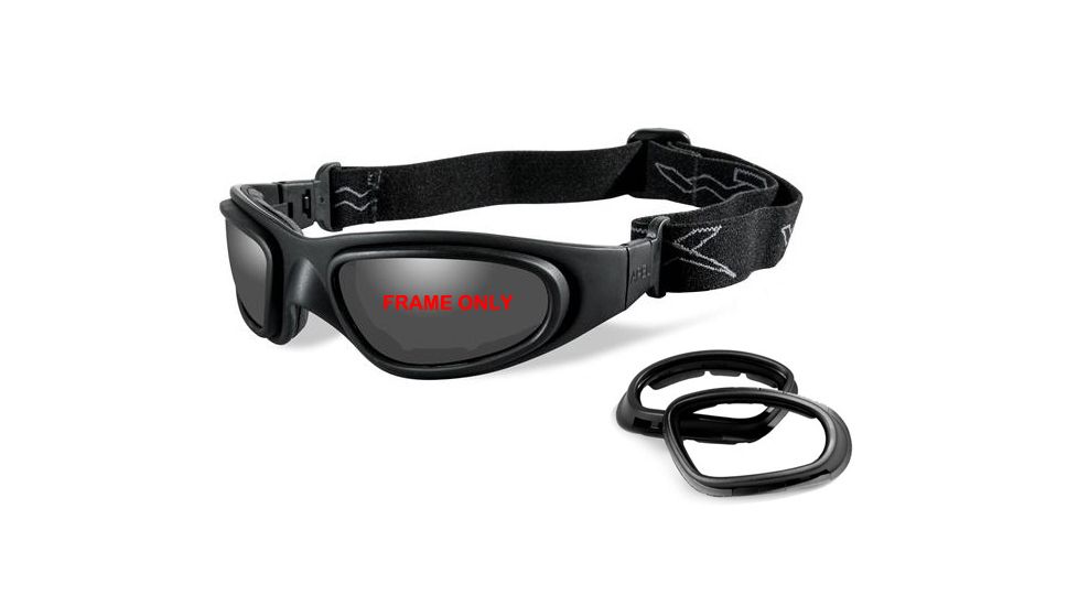 Wiley X SG-1 Replacement Parts - Matte Black Frame w/ 2 Pair Lens Gaskets *NO LENS* SG-1FP2