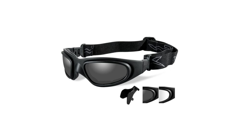Wiley X Sg-1 Single Vision Prescription Sunglasses, Matte Black Frame, SG-1MSV