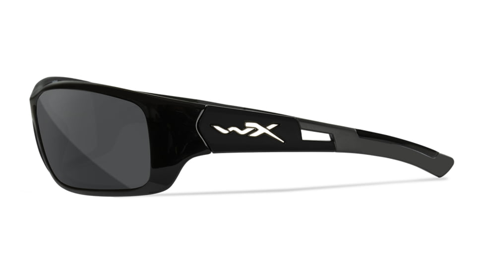 Wiley X Slay Sunglasses, Matte Black Frame, Captivate Pol Grey Lens, ACSLA14