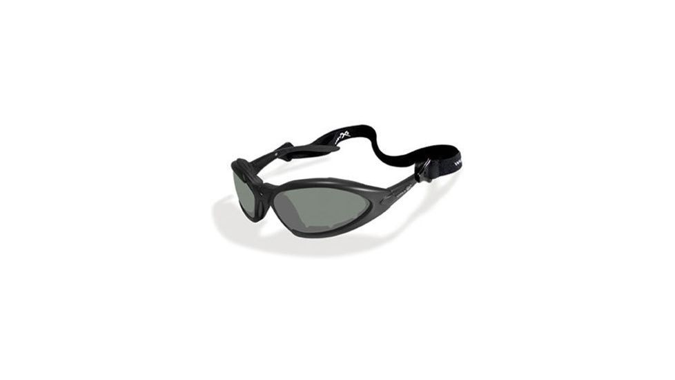Wiley X JP-1 Interchangeable Smoke Green &amp; Clear / Matte Black Sunglasses / Goggles