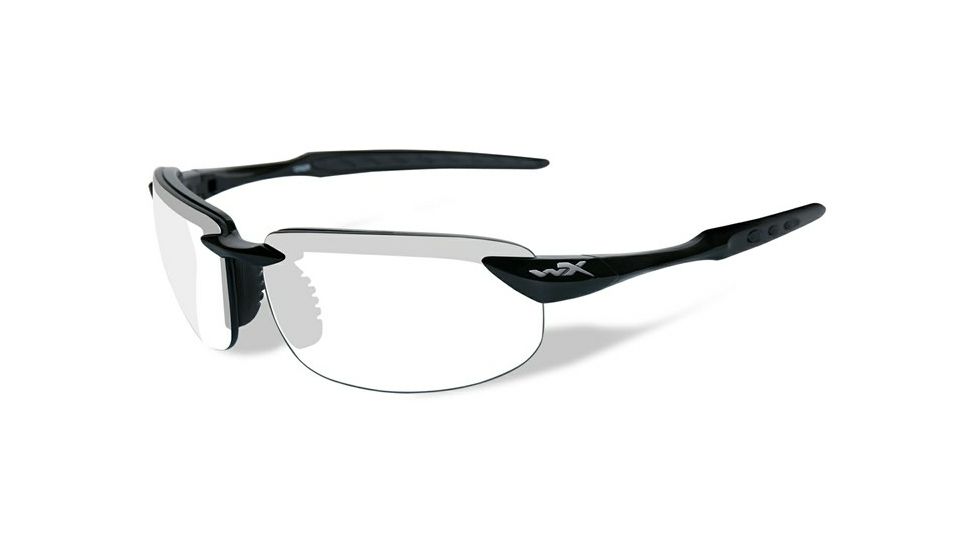 Wiley X Tobi Progressive Prescription Sunglasses, Gloss Black Frame, ACTOB04FPR