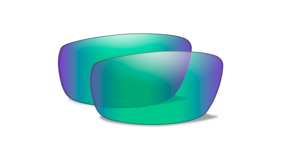 Wiley X Twisted Lenses, Polarized Emerald Mirror Amber, SSTWIPGM