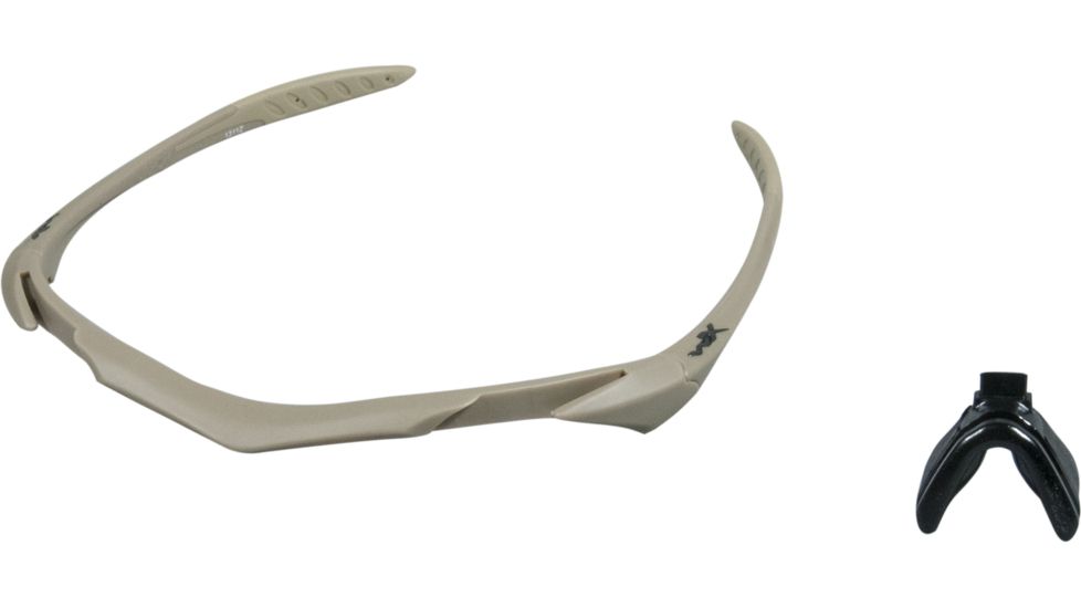 Wiley X WX Vapor Replacement Parts - Tan Frame Only w/accessories, No Lens, 351F