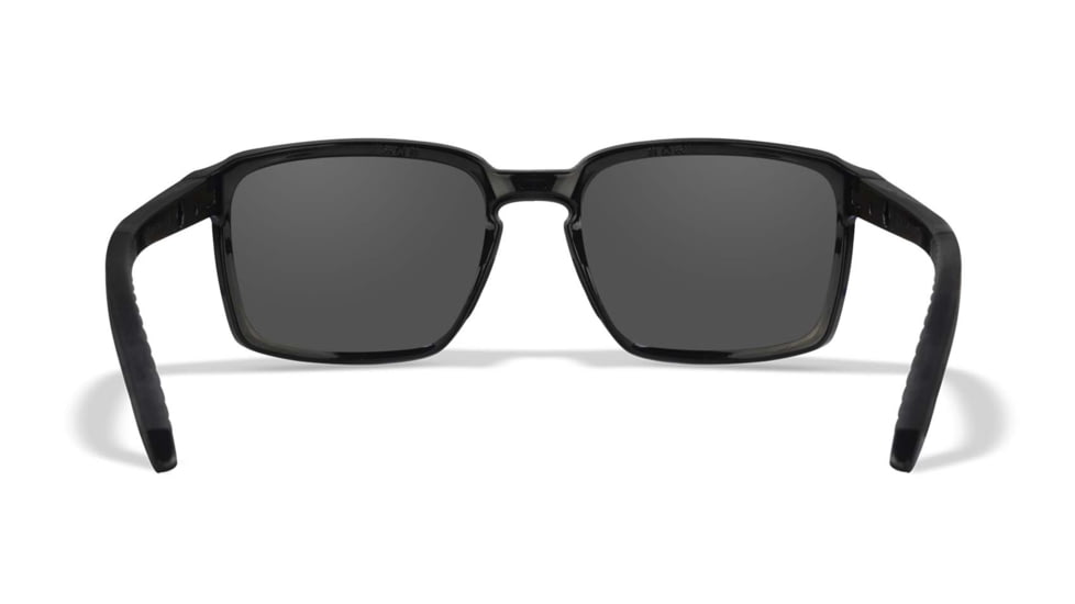 Wiley X WX Alfa Sunglasses, Matte Black Frame, Captivate Polarized Grey Mirror Lens, AC6ALF18