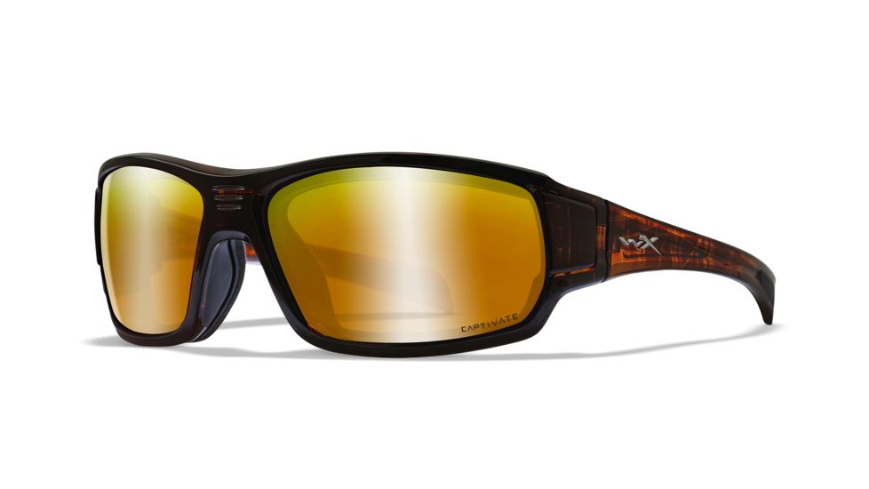 Wiley X WX Breach - Captivate - Polarized Bronze Mirror/ Matte Hickory Brown Frame, CCBRH04