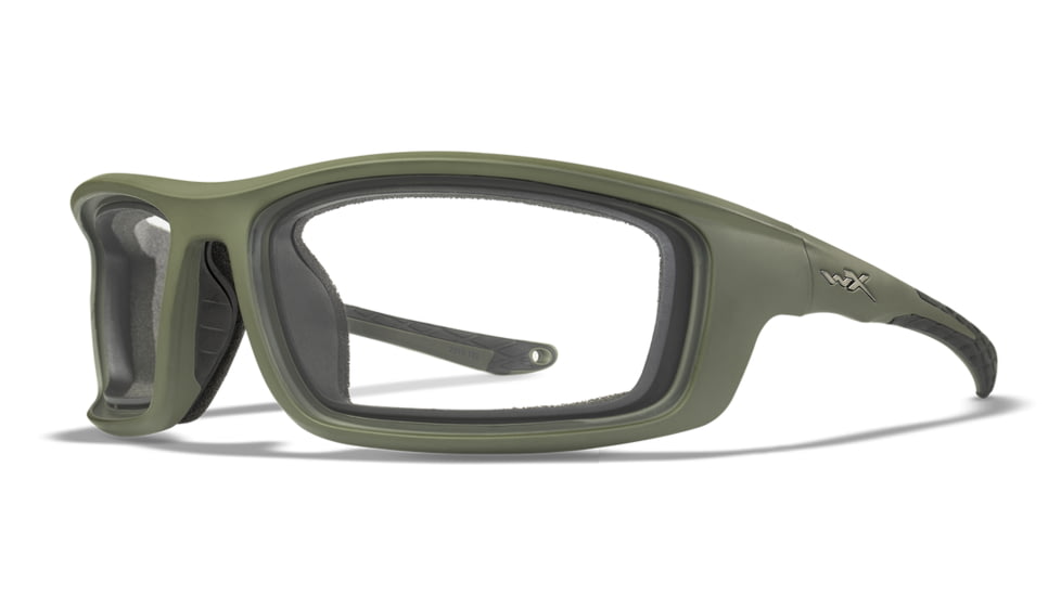 Wiley X WX Grid Sunglasses, Matte Utility Green Frame, CCGRD08F