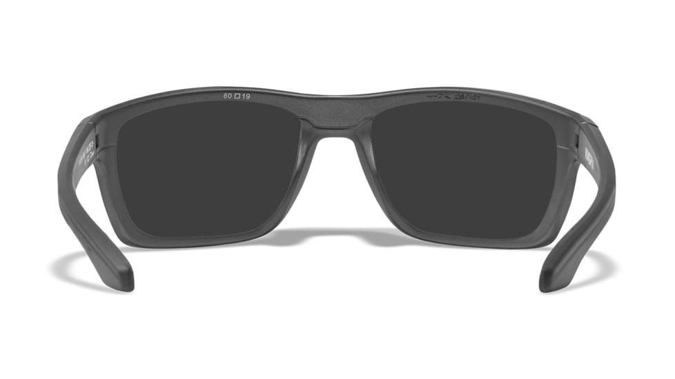 Wiley X WX Kingpin Safety Sunglasses, Matte Graphite Frame, Captivate Pol Blue Mirror Lens, ACKNG19