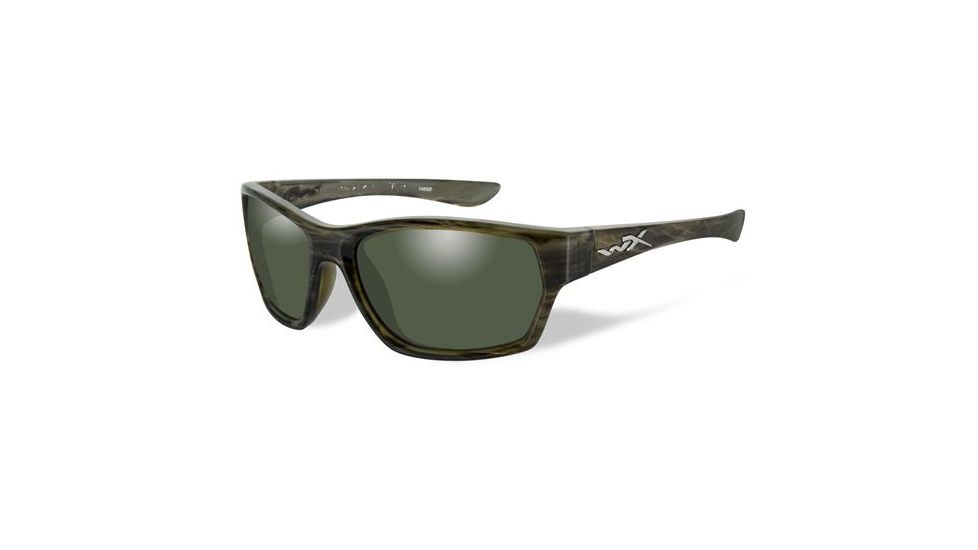Wiley X WX Moxy Progressive Prescription Sunglasses, Olive Stripe Frame, SSMOX04FPR