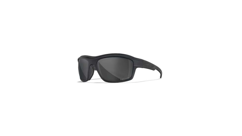 Wiley X WX Ozone Sunglasses, Matte Black Frame, Captivate Polarized Grey Len, CCOZN08