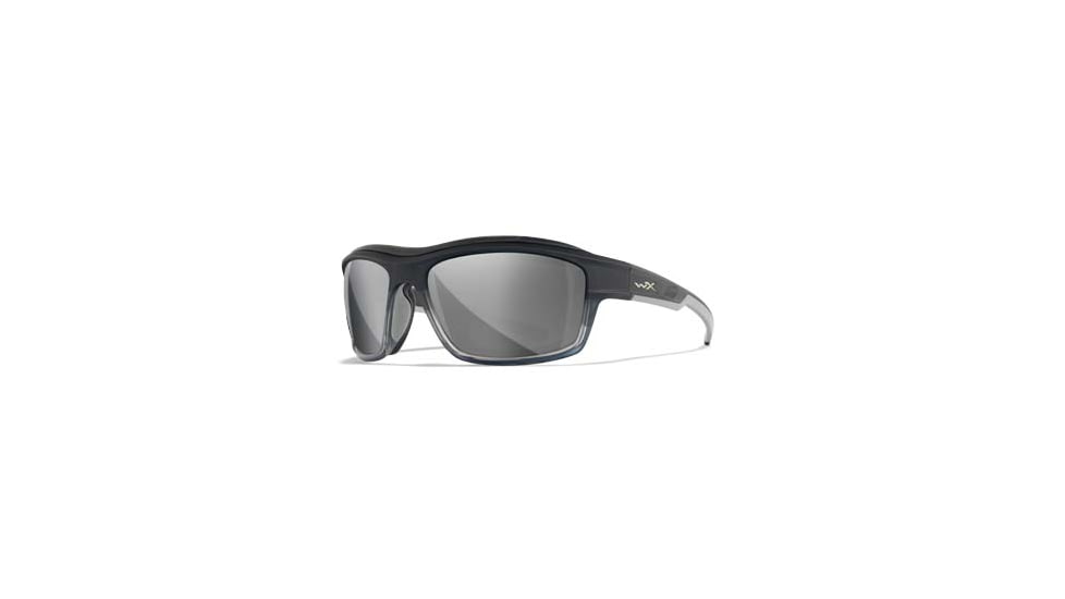 Wiley X WX Ozone Sunglasses, Matte Grey Frame, Grey Silver Flash Lens, CCOZN06