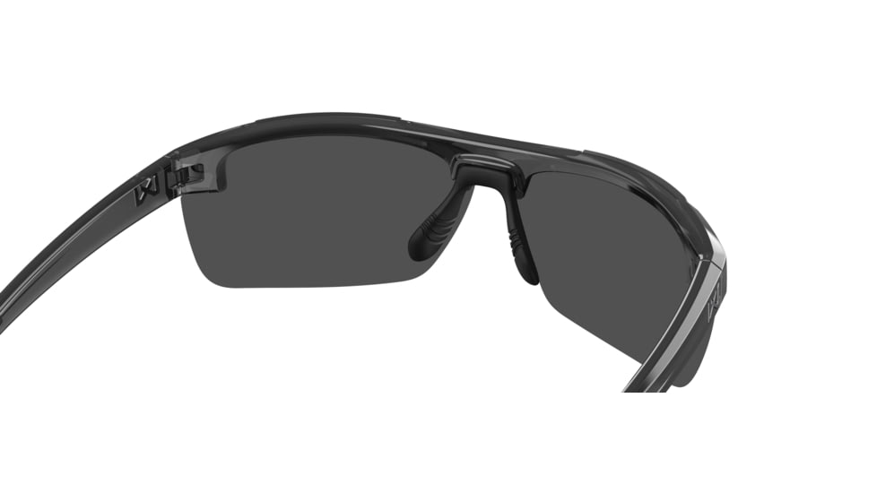 Wiley X WX Prime Sunglasses, Gloss Crystal Grey Frame, Prime Captivate Pol Blue Mirror Lens, ACPRM09