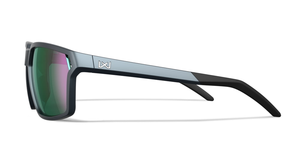 Wiley X WX Sierra Sunglasses, Matte Graphite Frame, Sierra Captivate Pol Green Mirror Lens, AC6SRA07