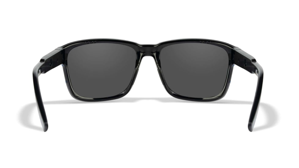 Wiley X WX Trek Sunglasses, Matte Black Frame, Captivate Polarized Grey Lens, AC6TRK18