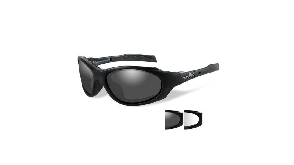 Wiley X Xl-1 Advanced Single Vision Prescription Sunglasses, Matte Black Frame, 291SV
