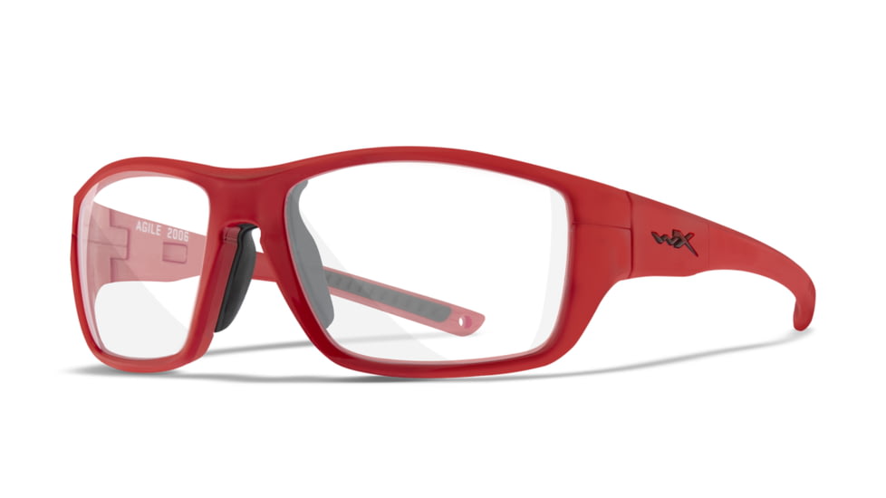 Wiley X YF Agile Sunglasses, Gloss Red Temples, YFGIL02T