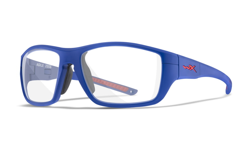Wiley X YF Agile Sunglasses, Navy Blue Temples, YFGIL03T