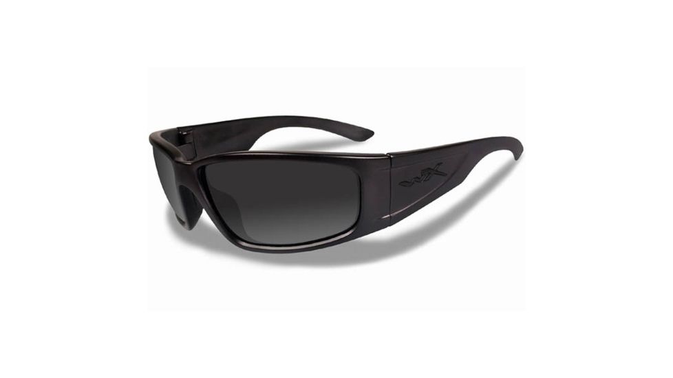 Wiley X Zak Black OPS Tactical Sunglasses - Smoke Grey Lens / Matte Black Frame ACZAK08