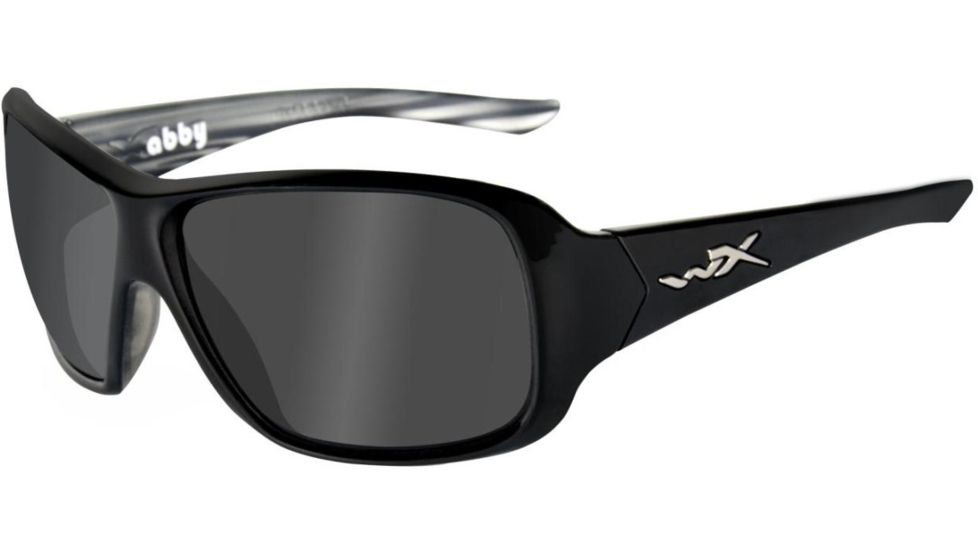 Wiley X WX Abby Sunglasses - Polarized Smoke Grey Lens / Black Marble Frame SSABB04