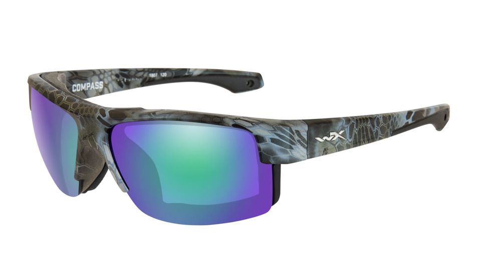 Wiley X Wx Compass Emerald Lens, EMERALD MIRROR CCCMP07