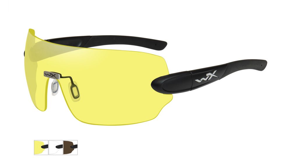 Wiley X Wx Detection Clear Yellow Lens, Matte Black 1203