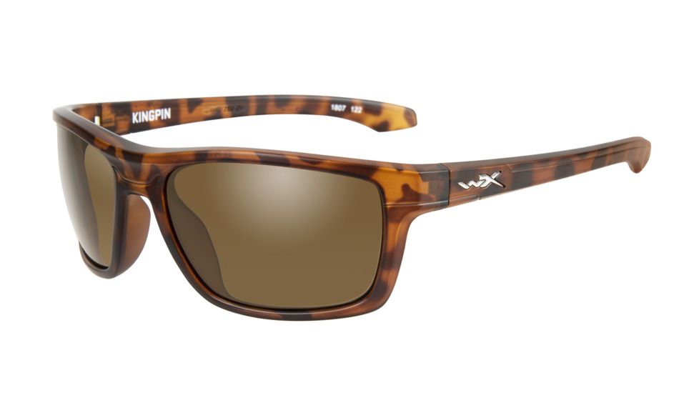 Wiley X Wx Kingpin Brown Lens, BROWN, ACKNG02