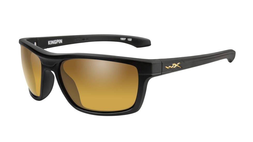 Wiley X Wx Kingpin Venice Gold Lens, VENICE GOLD MIRROR, ACKNG04