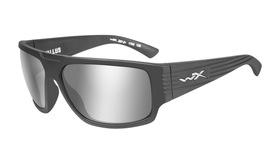 Wiley X Wx Vallus Silver Flash Lens, GREY SILVER FLASH ACVLS01