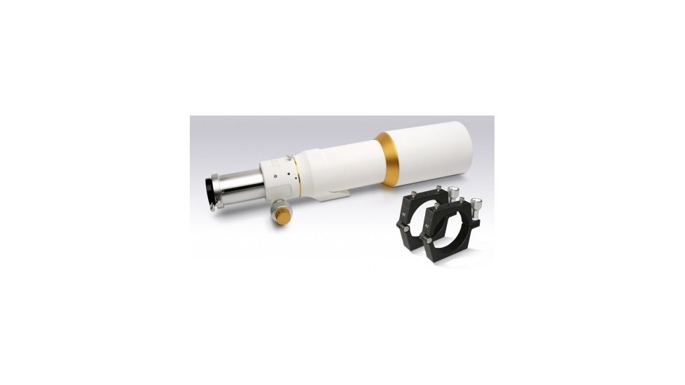 William Optics Megrez 90 APO Fluorite Doublet Refractor Telescope Package w/ 2" CF Dielectric Diagonal, SLV 90 OD Mounting Rings, and Case M90FD-W-P