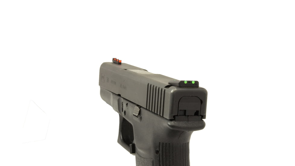 Williams Gun Sight Self Defense Pistol Sights For Glock 17, 19, 22, 23, 24, 26, 27, 33, 34, 35, 37, 38, 39, Green/Red, 56359