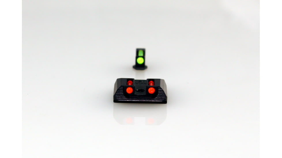 Williams Gun Sight Self Defense Pistol Sights, Glock 17, 19, 22, 23, 24, 26, 27, 33, 34, 35, 37, 38, 39, Green/Red, 56359