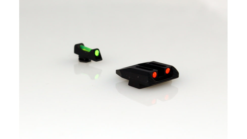 Williams Gun Sight Self Defense Pistol Sights, Glock 17, 19, 22, 23, 24, 26, 27, 33, 34, 35, 37, 38, 39, Green/Red, 56359