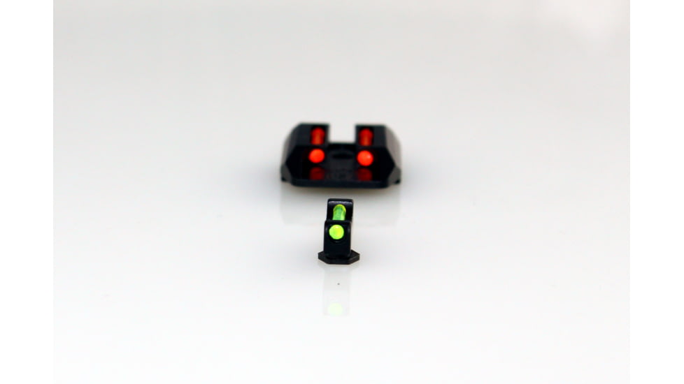 Williams Gun Sight Self Defense Pistol Sights, Glock 17, 19, 22, 23, 24, 26, 27, 33, 34, 35, 37, 38, 39, Green/Red, 56359