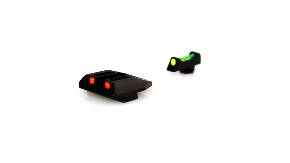 Williams Gun Sight Self Defense Pistol Sights, Glock 17, 19, 22, 23, 24, 26, 27, 33, 34, 35, 37, 38, 39, Green/Red, 56359