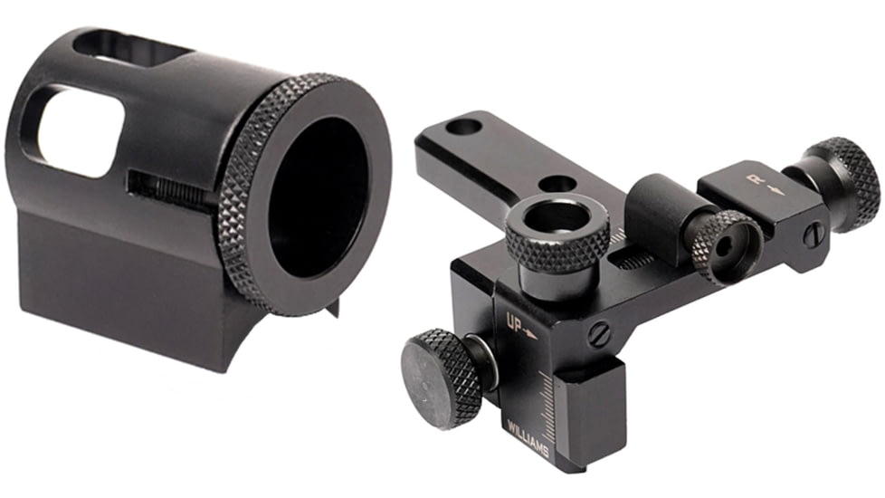 Williams Gun Sight Western Precision Micro Adjustment Sight Set, CVA Optima/Accura/Wolf Series, Black, 638129