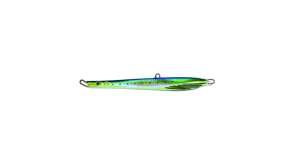 Williamson Abyss Speed Jig, 7/0 Assist Hook, Sinking, Blue/Yellow, 2oz, 5in, ASJ60BLY