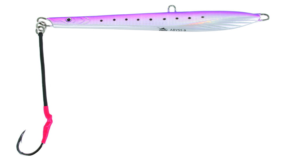 Williamson Abyss Speed Jig, 9/0 Assist Hook, Sinking, Purple, 9oz, 8 1/4in, ASJ250PrpL