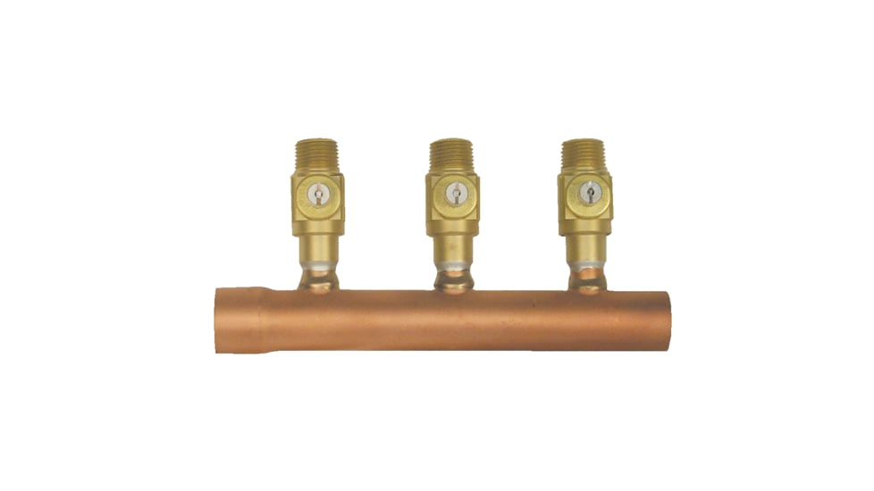 Willow Springs Pex Shut Off Valve Headers 1in x 1/2in.3 Loop, CVP1005003
